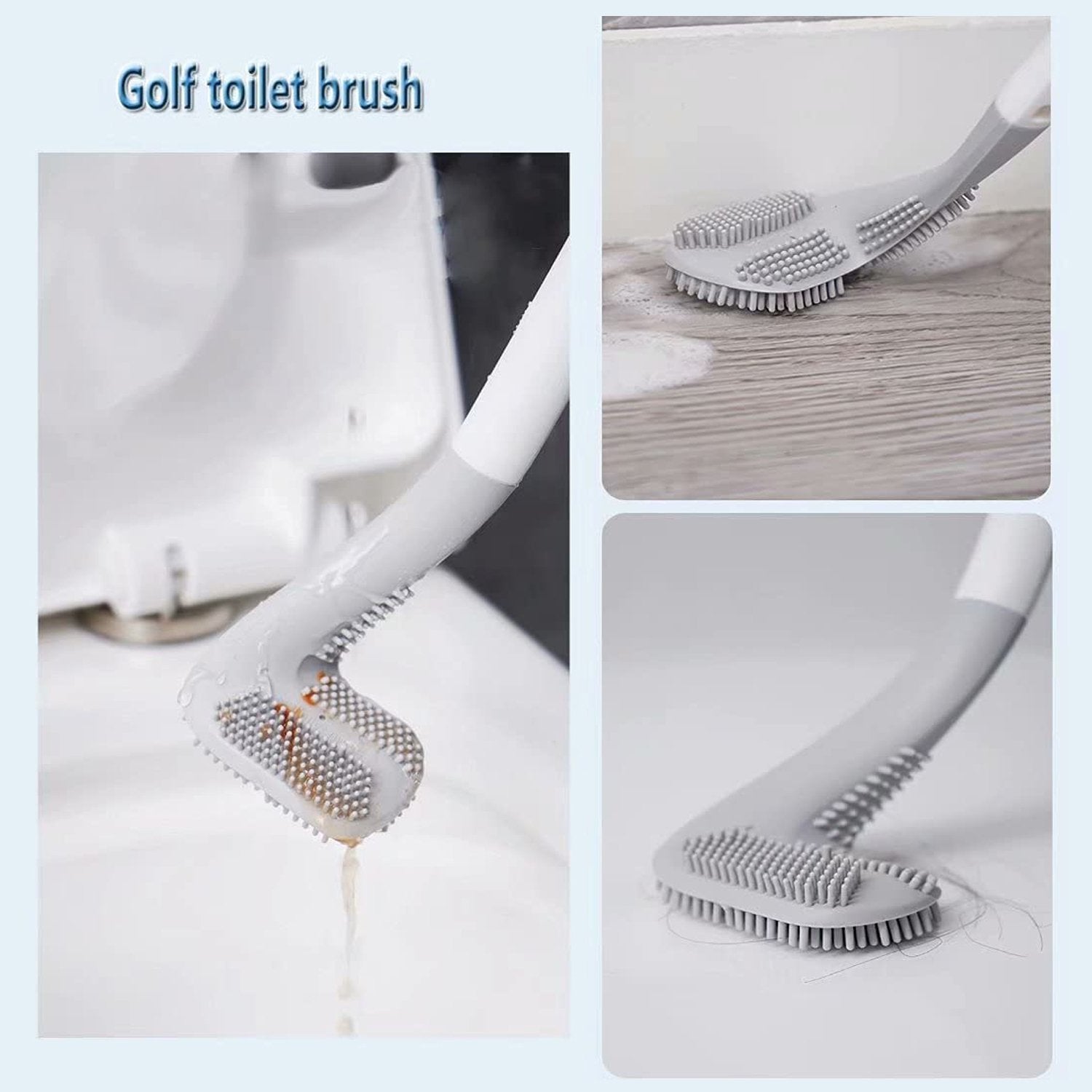 Stylish golf toilet brush and sticker holder. Stylish golf toilet brush and sticker holder.